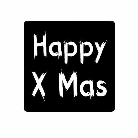 Stickers Happy X Christmas 45x45| 5 x