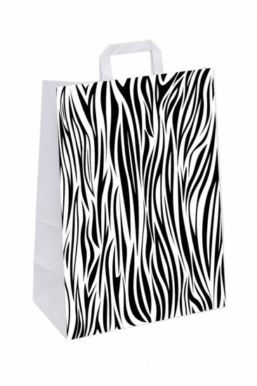 Cadeautasje Zebra 22 x 10 x 28 cm