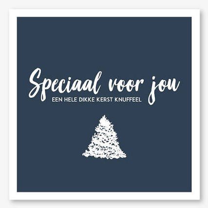 Kerstkaart Moodz/Speciaal voor jou een dikke Kerst knuffel