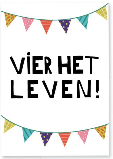 Kaart Vier het leven!