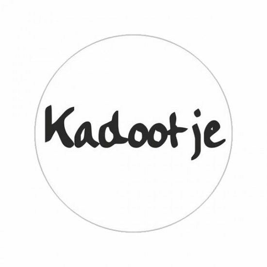 Stickers Wit | Kadootje | 10 X  rond