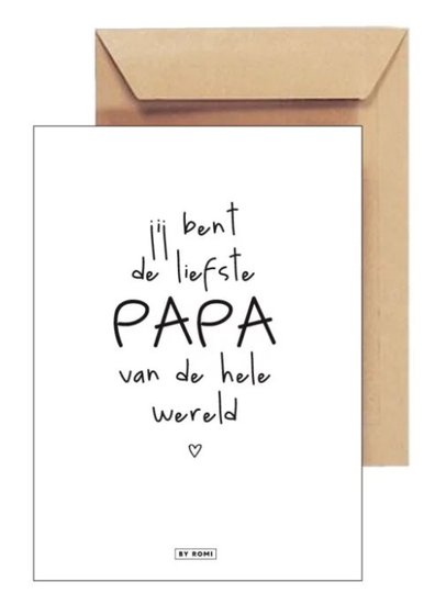 Kaart Voor de liefste Papa