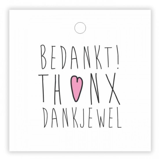 Cadeaukaartje Dankjewel