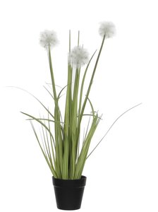 kunstplant Dandelion in plastic pot groen - h53 cm.