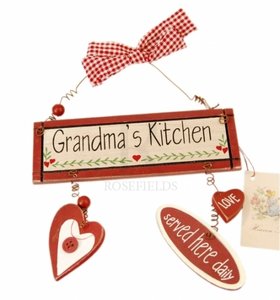 Tekstbordje | Vintage | Grandma's kitchen