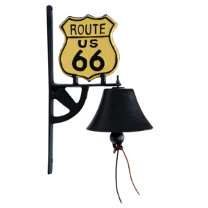 Aubergine Opvoeding Toegangsprijs Deurbel Route 66 Een leuke en unieke bel! - zwartwitshop