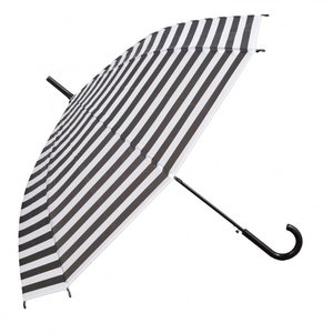 Paraplu | strepen wit zwart